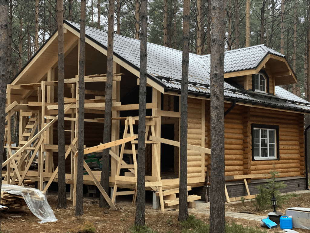 НОВАЯ ЖИЗНЬ В РУБЛЕННОМ ДОМЕ. реконструкция фахверк.